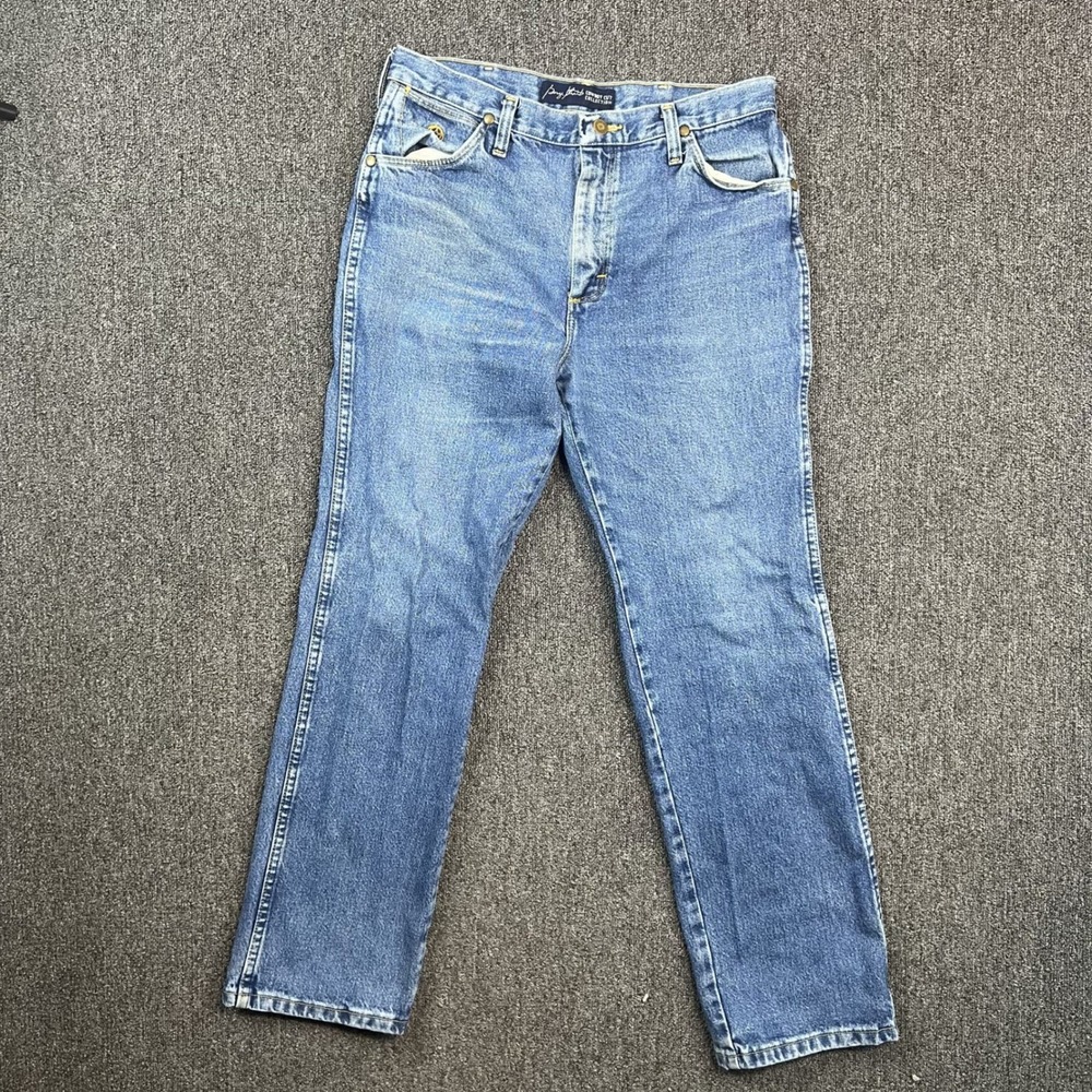 Wrangler George Strait Cowboy Cut Slim Fit Jeans Mens 32x30 Medium Wash — photo 2